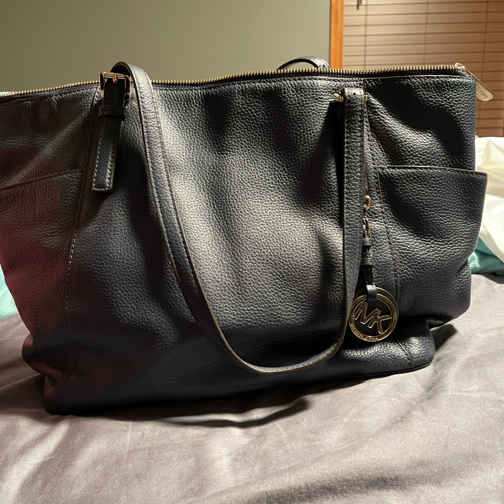Michael Kors Navy Leather Purse